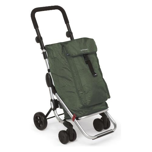Foppapedretti Carrello spesa (38L) GO UP Verde oliva (48x40x110 cm) 9702000900