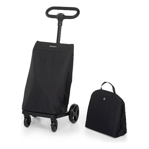 Foppapedretti Carrello spesa (46L) GO GO Con borsa termica aggiuntiva Nero (41x58x99 cm) 9702003403