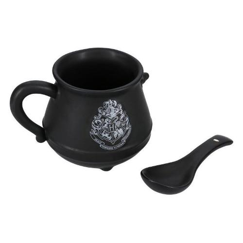 Paladone Tazza mug Ceramica (500ml) Calderone con cucchiaio HARRY POTTER Nero PP11049HP