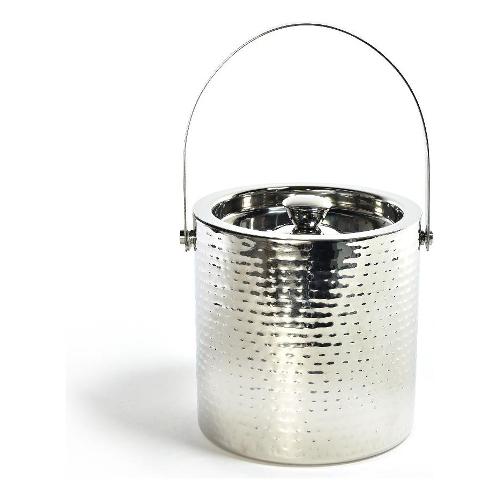 Mercury Secchiello portaghiaccio Inox (18x20cm) doppia parete MARTELLATO Cromo 03280