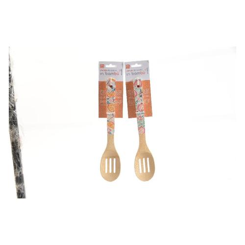 Mercury Cucchiaione forato Bamboo (30x6cm) Assortito 19468