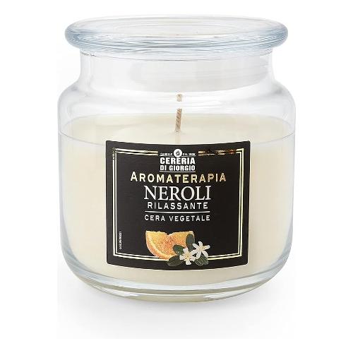 Cereria Di Giorgio Candela profumata Neroli Rilassante (10x11cm) 80h in giara vetro AROMATERAPIA AR00801NER