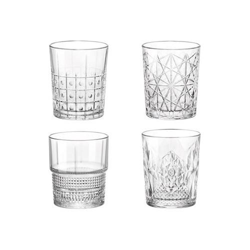 Bormioli Rocco Set bicchieri Acqua 4 pz (370ml) BARTENDER Trasparente assortiti