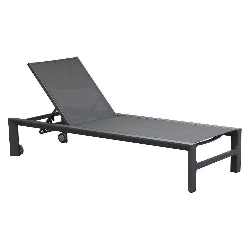 Amicasa Lettino prendisole alluminio TROPEA Grigio BHR 1073KD