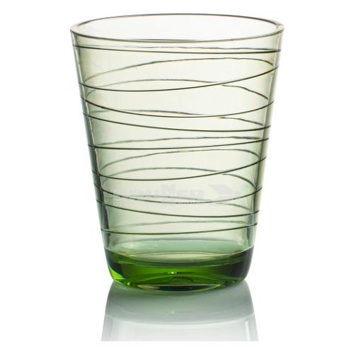 Brunner Bicchiere campeggio policarbonato (300ml) ONDA Trasparente verde 0830214S C43