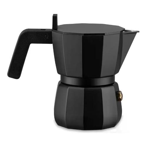 Alessi Caffettiera Alluminio 6 Tazze MOKA Nero DC06 6B