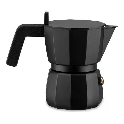 Alessi Caffettiera Alluminio 1 Tazza MOKA Nero DC06 1B