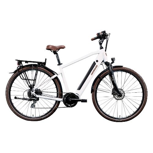 Cicli Lombardo Bici Trekking elettrica 28" ( 36V; 14Ah 504Wh ) MARATEA MAN White cotton MT2801 4248 (taglia 48 )