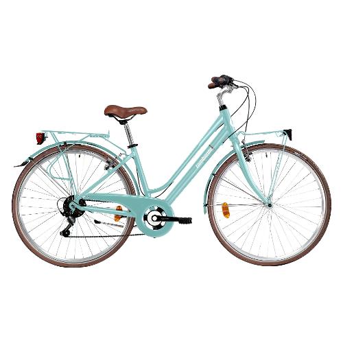 Cicli Lombardo City Bike ( 6 vel ) 28" DYNAMIC MIRAFIORI 250 AGEVOLE Alluminio Green e White Tg. 43 DT2808 3243