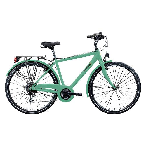 Cicli Lombardo City Bike alluminio ( 21 vel ) 28" TARANTO MAN Green e Black DT2803 4253 (taglia 53 )