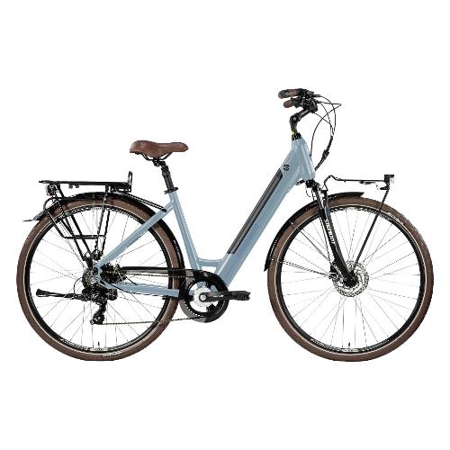Cicli Lombardo City Bike 28" ( 36V - 14Ah 504Wh ) EVOLUTION E BIKES TRASTEVERE AGEVOLE White melo e Blue riflesso MC2802 4148