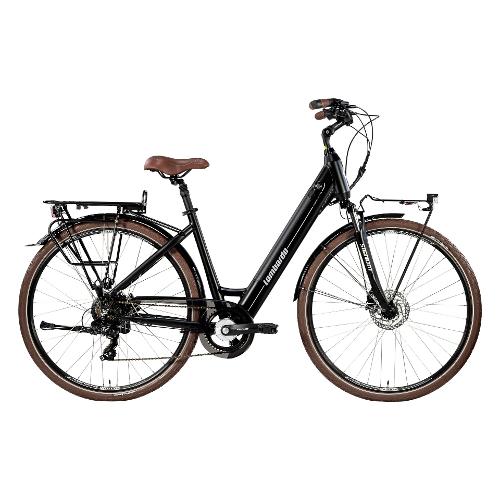 Cicli Lombardo City Bike elettrica 28" ( 36V; 14Ah 504Wh ) TRASTEVERE AGEVOLE Black e Grey MC2802 4344 (taglia 44 )