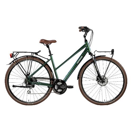 Cicli Lombardo City Bike alluminio ( 24 vel ) 28" MILANO AGEVOLE Green fizz e Brown DT2802 3143 (taglia 43 )