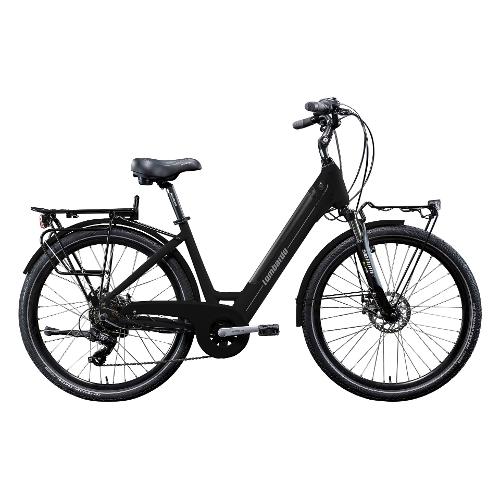 Cicli Lombardo City Bike 26" ( 36V - 14Ah 504Wh ) EVOLUTION E BIKES TRASTEVERE Black e Grey MC2601 4344