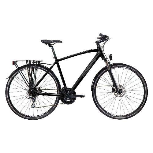 Cicli Lombardo Bici Trekking alluminio ( 24 vel ) 28" AMANTEA CITY MAN Black DF2808 3151 (taglia 51 )