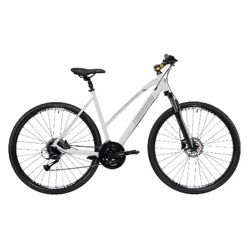 Cicli Lombardo Bici Trekking alluminio ( 27 vel ) 28" AMANTEA 200 AGEVOLE White e Grey DF2805 4248 (taglia 48 )