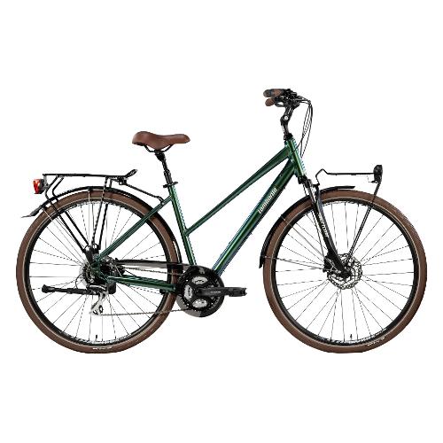Cicli Lombardo City Bike alluminio ( 24 vel ) 28" MILANO AGEVOLE Green fizz e Brown DT2802 3148 (taglia 48 )