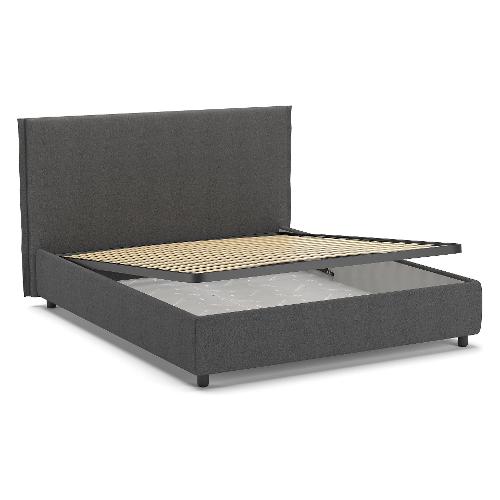 Felver BOSTON Letto due piazze Soul 19 grigio scuro