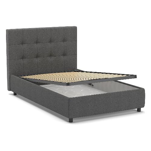 Felver MALIBU Letto piazza e mezza Soul 19 grigio scuro