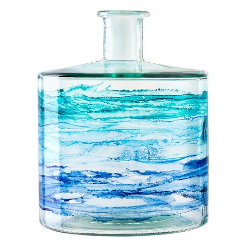 H&H Vaso Vetro (21x26cm) FRANCES Azzurro 6969000