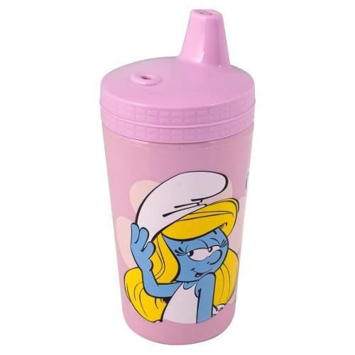 Home Bicchiere bimbo antigoccia con beccuccio (250ml) PUFFI Rosa 8674300