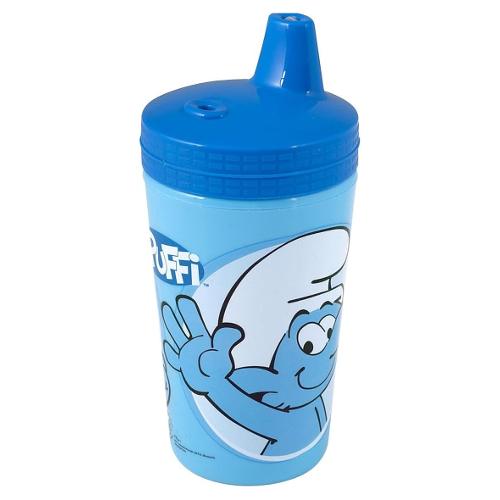 Home Bicchiere bimbo antigoccia con beccuccio (250ml) PUFFI Azzurro 8674600
