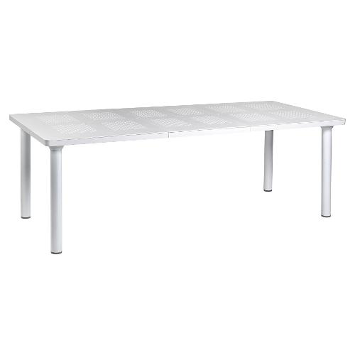 Nardi Tavolo da esterno alluminio LIBECCIO Allungabile Bianco (160-220x100x74cm) 47553 00 000