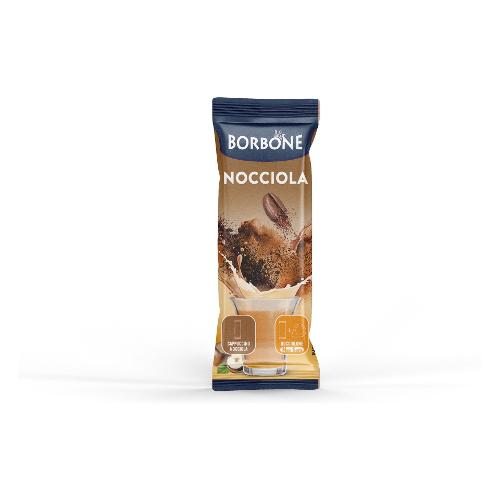 Borbone Bevanda solubile Cappuccino al gusto di nocciola 10 pz Bevande con latte STICKNOCCIOLA