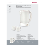 Bollitore elettrico Travel Kettle Bianco BL0401