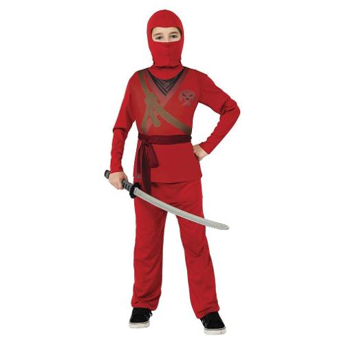 Rubie'S Spain Costume carnevale Skull Ninja Red taglia 8-10 anni 886601 L