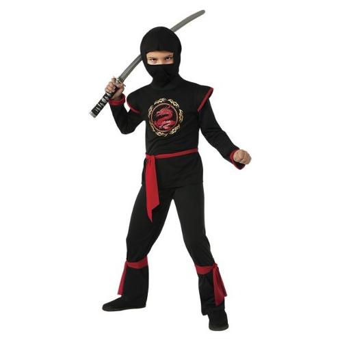 Costume carnevale Dragon Ninja Black taglia 8-10 anni 887057-L