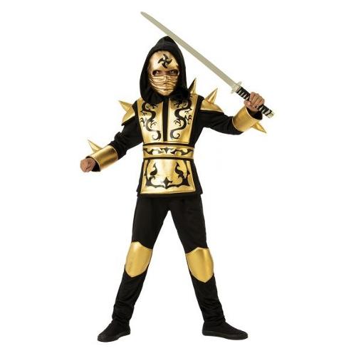 Rubie'S Spain Costume carnevale Dragon Ninja Gold taglia 8-10 anni 641143 L