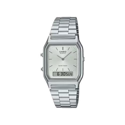 Casio Orologio VINTAGE Edgy Silver AQ 230A 7AMQYES