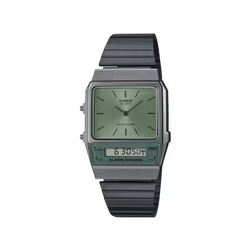 Casio Orologio VINTAGE Gray e Green AQ 800ECGG 3AEF