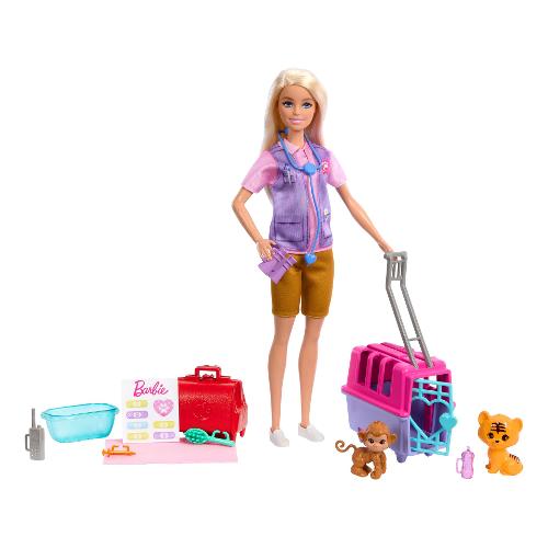 Mattel Bambola Soccorritrice Animali Playset (30cm) BARBIE Assortito HRG50