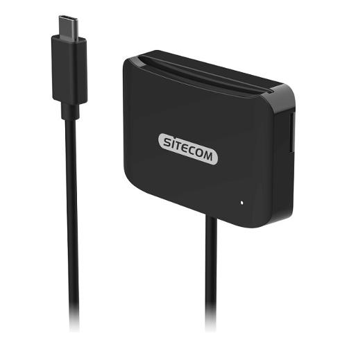 Sitecom Lettore smart card USB C ID Card Reader Black MD 1002