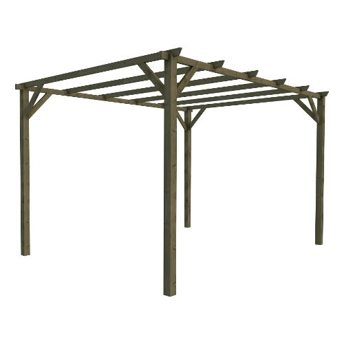 Alce Pergola legno ECO Naturale (4x3mt) 01587