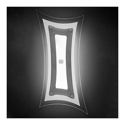 Familamp Applique BLOSSOM Grigio (25x6x47cm) 353 AP 1 luce - LED - Max 25W