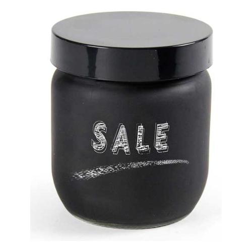 Gicos Barattolo vetro (425ml) UTILISSIMI Sale Nero satinato 861673
