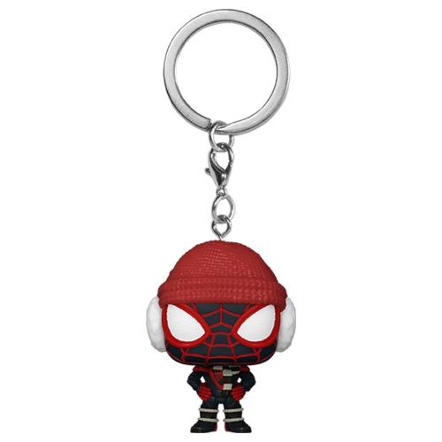 Funko POP POCKET KEYCHAIN Marvel Spider Man Miles Morales Winter Suit 77449