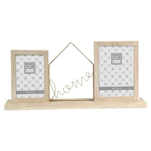 Gicos Portafoto (per 1f 10x15; 1f 13x18 cm ) multiplo GC HOME Legno chiaro 824197