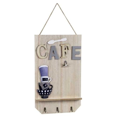 Gicos Bacheca chiavi LEGNO&DISEGNO pannello Legno chiaro (20x40 cm) 807435