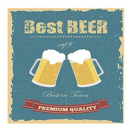 Dozza BEER Stampa su tela (30x30cm) S217500257