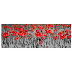 Canvass 30x90 poppies 4L6AT