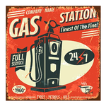 Canvass 30x30 Gas Station 7500246