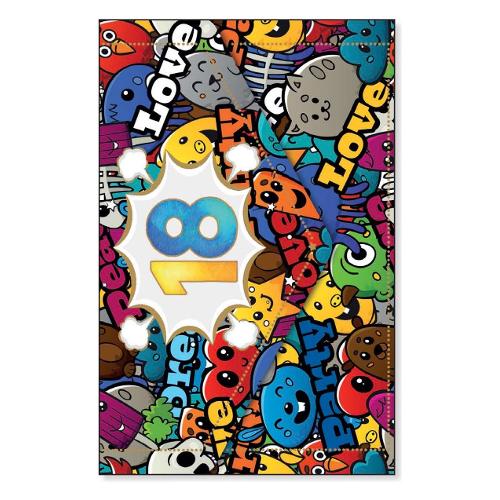 Marpimar Biglietto auguri Compleanno 18 Anni con tasca portasoldi (11,8x16,8 cm) GVC112