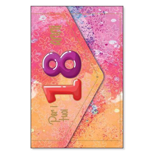 Marpimar Biglietto auguri Compleanno 18 Anni con tasca portasoldi (11,8x16,8 cm) GVC113