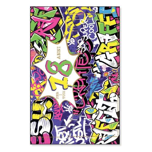 Marpimar Biglietto auguri Compleanno 18 Anni con tasca portasoldi (11,8x16,8 cm) GVC111