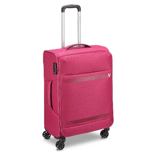 Roncato Trolley morbido espandibile 4 ruote (43x26x65 cm) JAZZ 4.0 magenta 41464219
