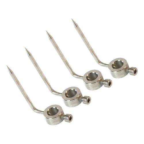 R.Zeta Set spiedini 4 pz Inox per aste girarrosto d.6 8 mm